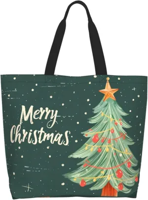 Christmas Tote Bags women Large shopping Bag Christmas Handbags Travel Bags