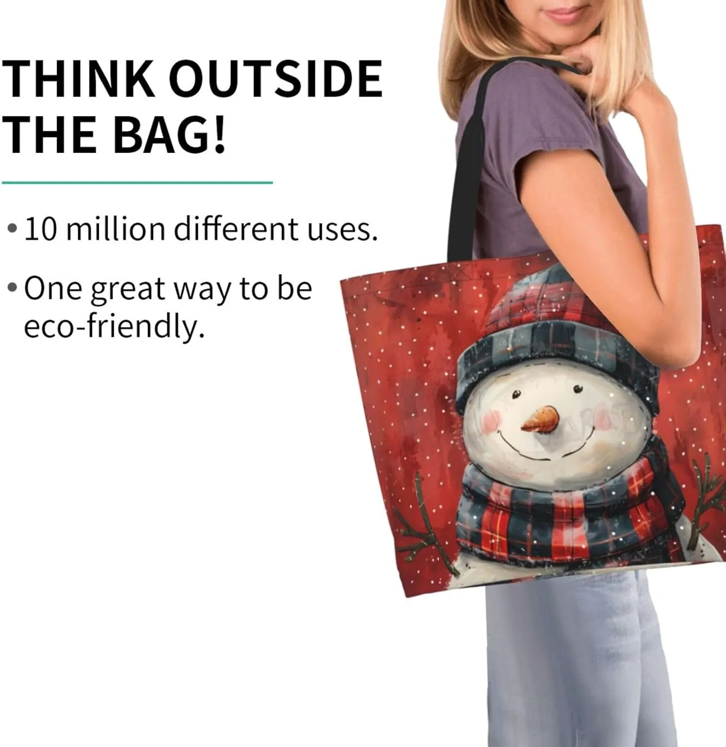 Christmas Tote Bags women Large shopping Bag Christmas Handbags Travel Bags