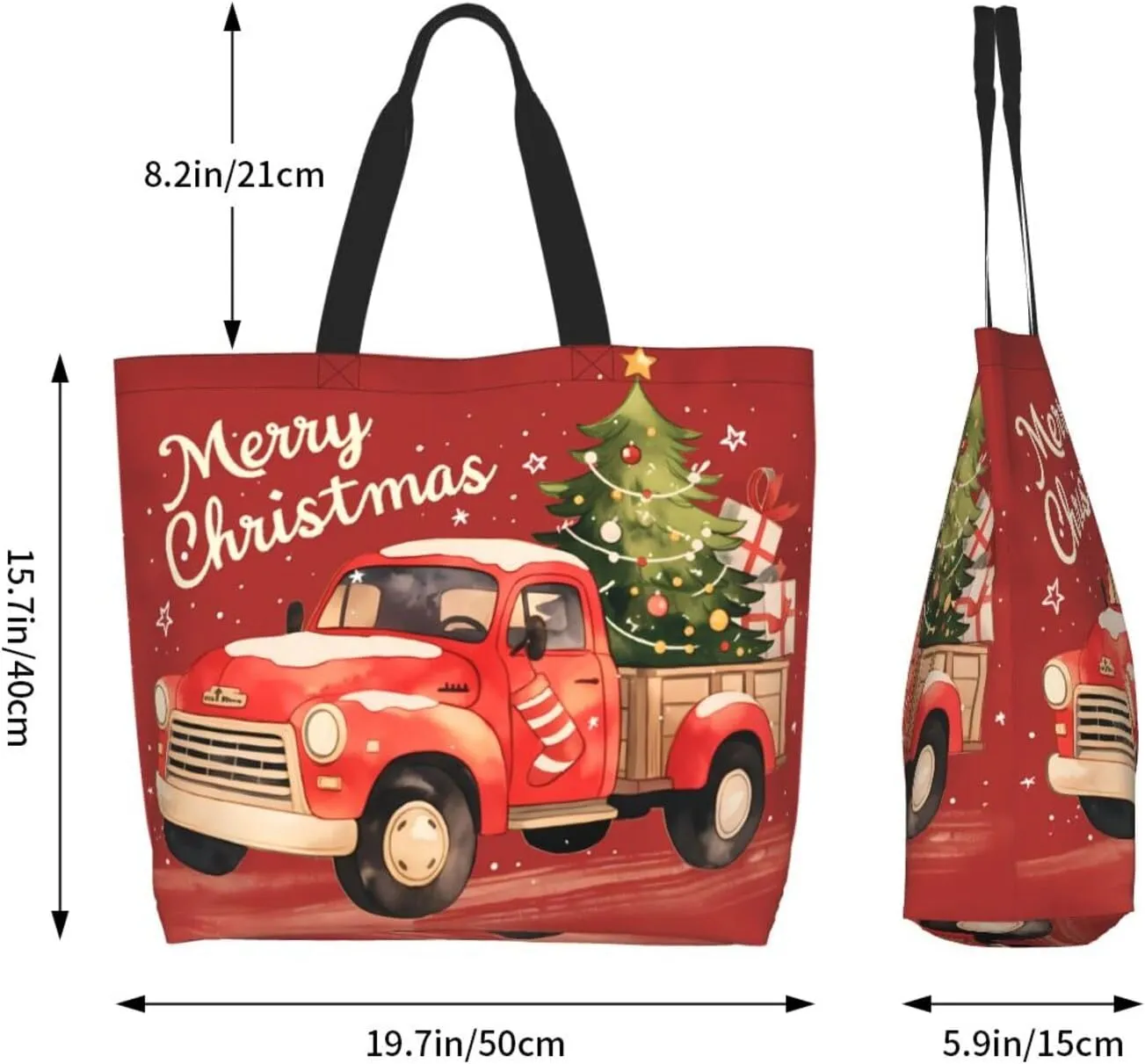 Christmas Tote Bags women Large shopping Bag Christmas Handbags Travel Bags