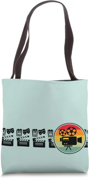 Cinema Movie Film Fan Cinematic Camera Cam Tote Bag