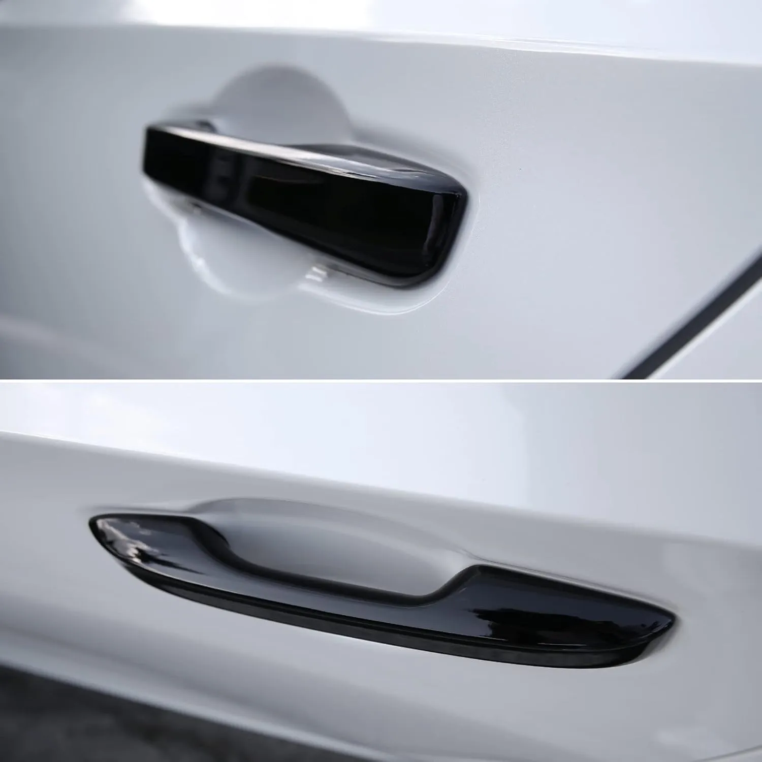 CKE Compatible with Honda Civic 2022 2023 2024 2025 for Accord CR-V HR-V 2023 2024 2025 Accessories Car Exterior Door Handle Cover Trims -Glossy Black