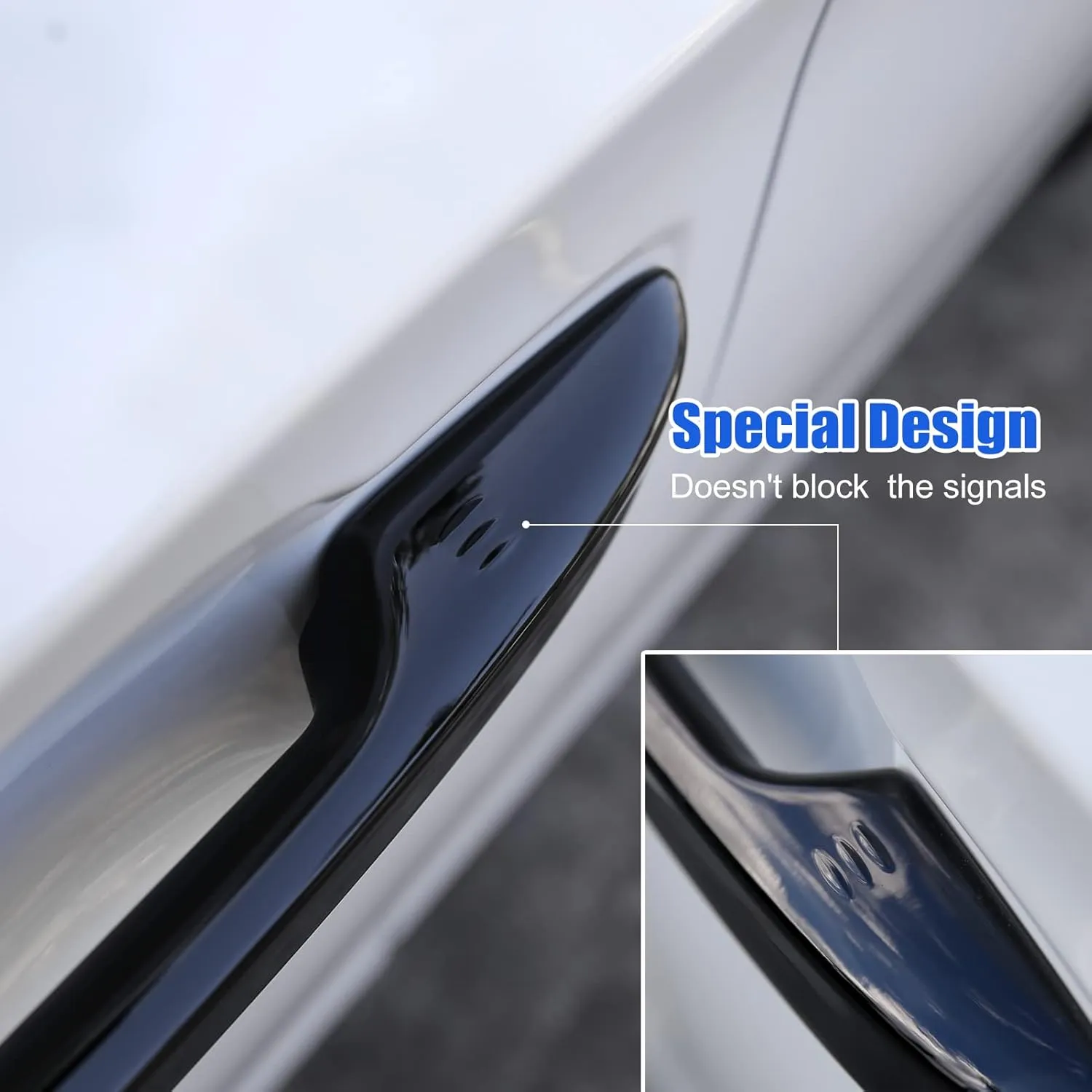CKE Compatible with Honda Civic 2022 2023 2024 2025 for Accord CR-V HR-V 2023 2024 2025 Accessories Car Exterior Door Handle Cover Trims -Glossy Black