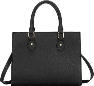 Classic Top Handle Bags with Zipper Vegan Leather Crossbody Bags Casual Tote Handbags for Women