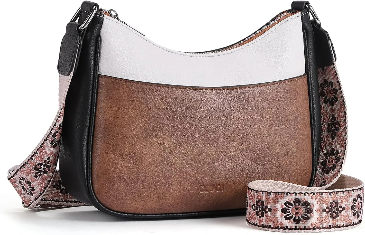 CLUCI Crossbody Bags for Women, Vegan Leather Shoulder Handbags, Purses for Women with Adjustable Wide Strap