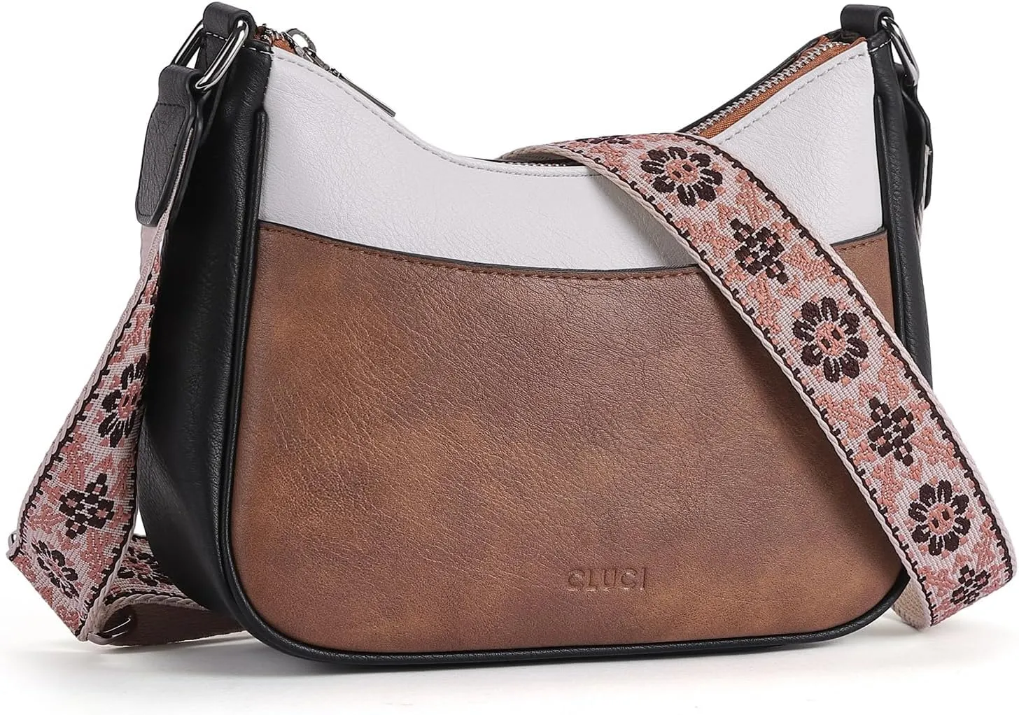 CLUCI Crossbody Bags for Women, Vegan Leather Shoulder Handbags, Purses for Women with Adjustable Wide Strap