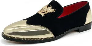 CMM Men's Glitter Loafers Shiny Slip On Dress Shoes Luxury Sparkling Studded Loafers