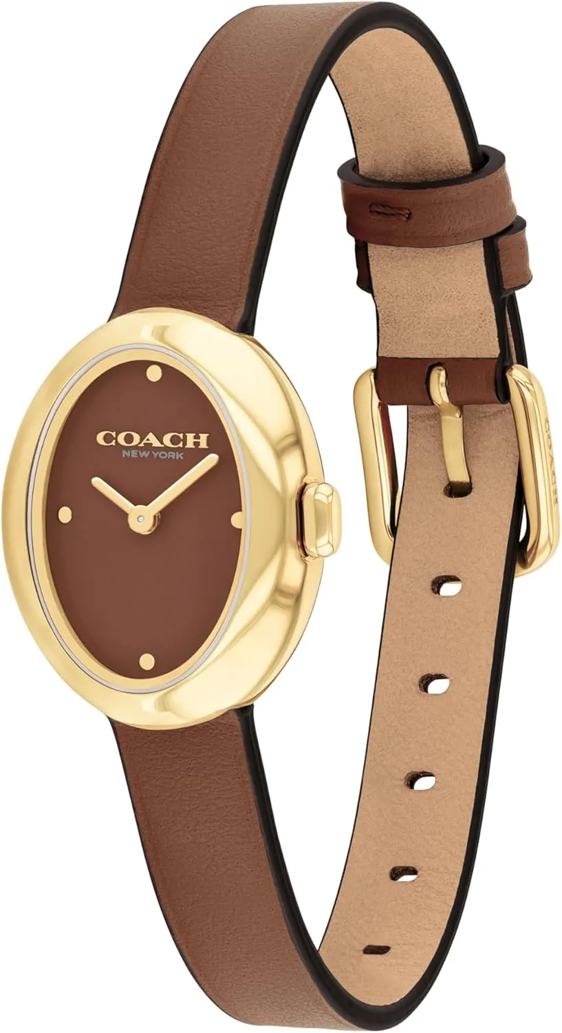 Coach Sammy Women's - 2H Quartz Watch - Calfskin Leather Strap - Water Resistant up to 3ATM/30 Meters - Gift for Her - Modern Design - Perfect for Everyday Wear - 22.5mm