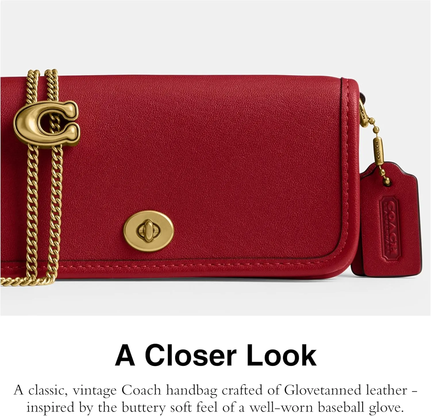 Coach Women's Dinky Bag 14, Ruby, One Size