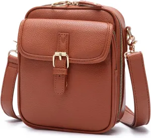 Collaboraten1 Crossbody Leather Bag, Urvashi Crossbody Leather Bag with Card Slots, Anti-Theft Shoulder Bags Women