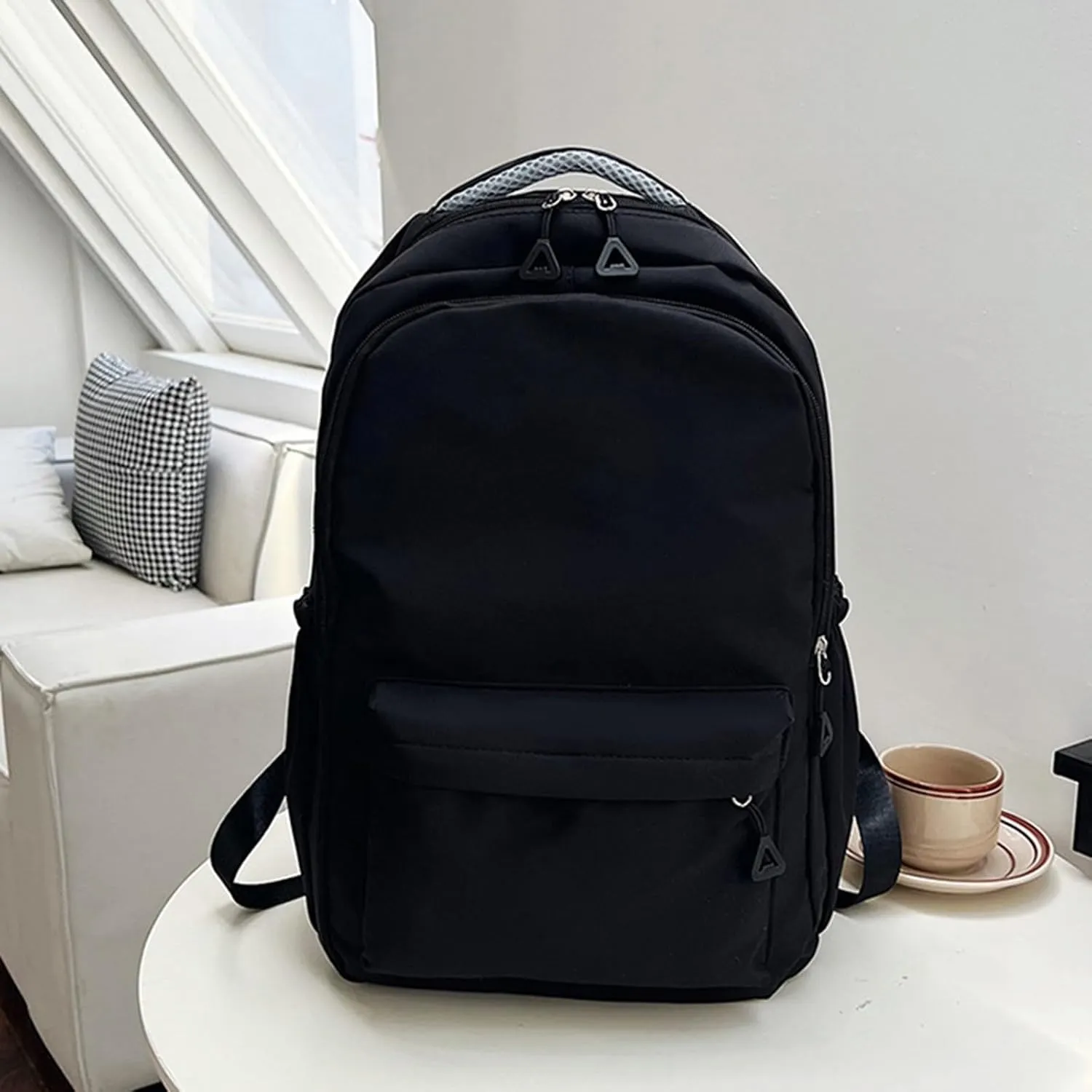 College Backpacks for Women Waterproof Stylish Daypack Purses Shoulder Bags Outdoor Travel Slim Laptop Backpack(B)