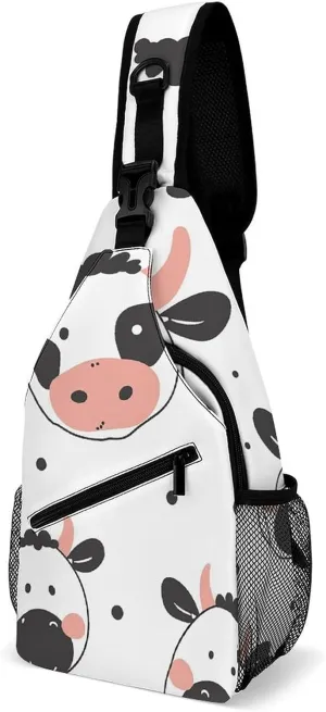 Color Mountain Gradient Sling Bag Crossbody Bags Cross Body Bag Fanny Packs Chest Bags Sling Purses for Travel