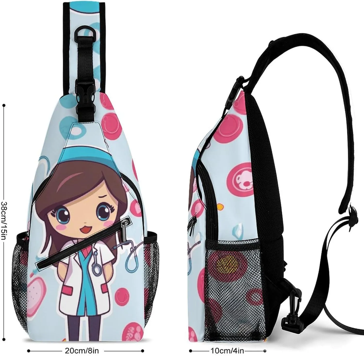 Color Mountain Gradient Sling Bag Crossbody Bags Cross Body Bag Fanny Packs Chest Bags Sling Purses for Travel