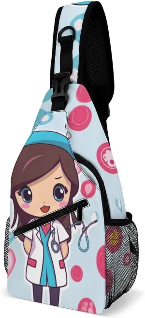Color Mountain Gradient Sling Bag Crossbody Bags Cross Body Bag Fanny Packs Chest Bags Sling Purses for Travel