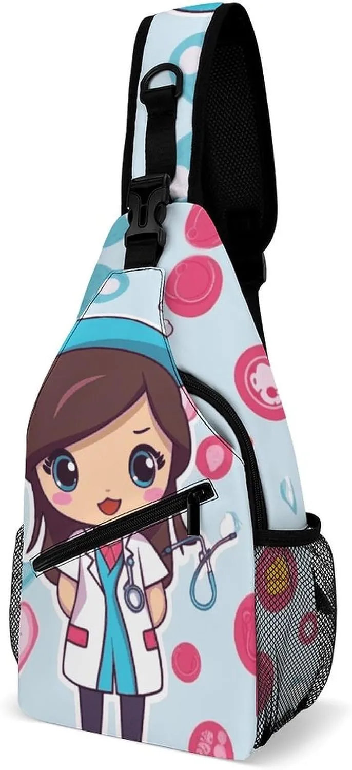 Color Mountain Gradient Sling Bag Crossbody Bags Cross Body Bag Fanny Packs Chest Bags Sling Purses for Travel