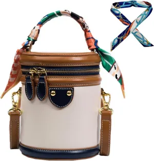 Colorblock Bucket Bag for Women - Fashion Colorblock Bucket Bag Casual, Fashion Versatile Crossbody Bag