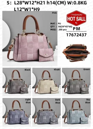 Colorblock Purses Handbags For Women Shoulder Work Bags Women's Two-Piece Elegant Tote Messenger Bag
