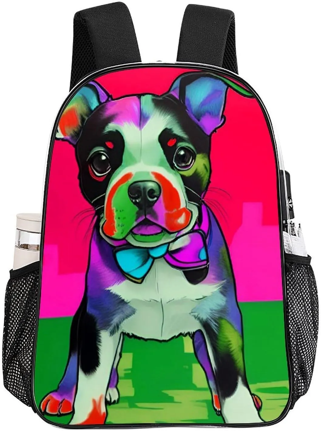 Colorful Dog Daypack Lightweight Multipurpose Anti-Theft Shoulder Bag Large Capacity Laptop Book Bag Rucksack Transparent Bag