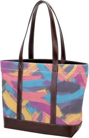 Colorful Graffiti-88 Tote Bags Durable Leather Canvas Purses and Handbags for Women Top Handle Shoulder Satchel Hobo Bags