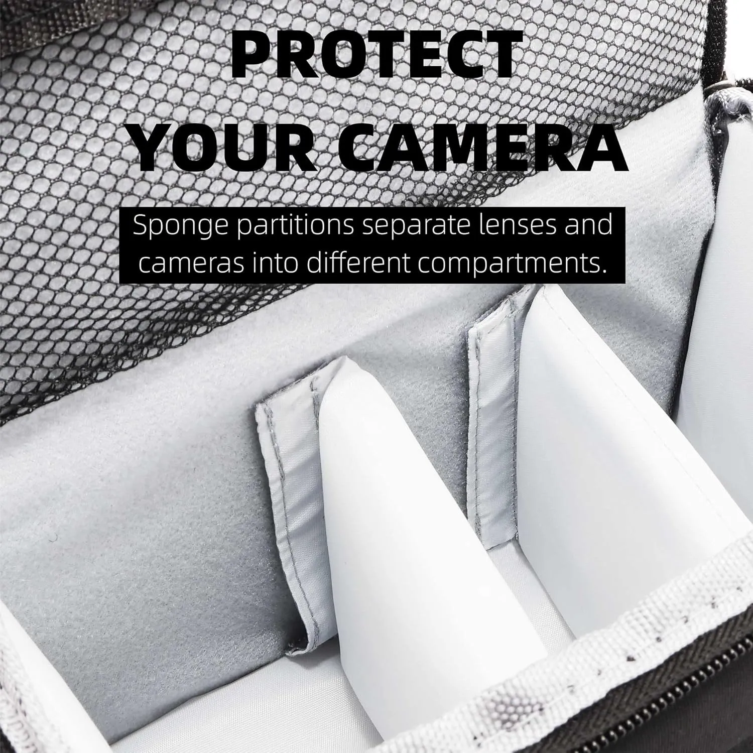 Compact Camera Bag – Stylish, Shockproof, Versatile Shoulder Case for Men/Women DSLR, Mirrorless, and Digital Cameras (Canon/Nikon/Sony/Fuji) - Black