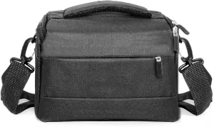 Compact Camera Bag – Stylish, Shockproof, Versatile Shoulder Case for Men/Women DSLR, Mirrorless, and Digital Cameras (Canon/Nikon/Sony/Fuji) - Black