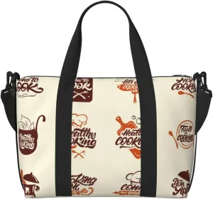 Cooking With Love Carry on Luggage Travel Bag Travel Bag for Women Men Large Duffle Bag for Travel Bag for Travel, Business Trips, Work, Gym