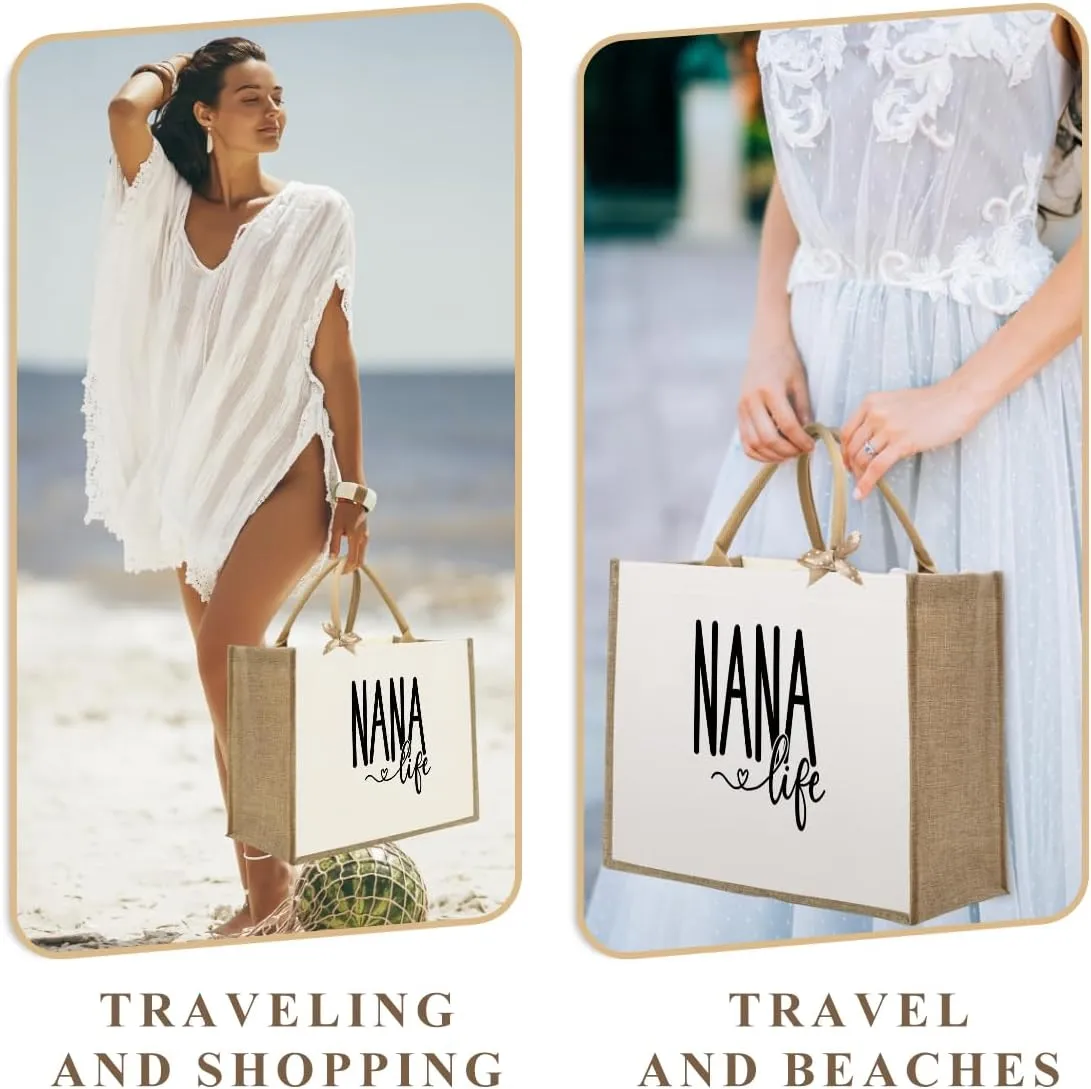 Crap Bag Healthy Boss Best ball mom Nana Auntie Mimi Granny Mamaw Mama Gifts Burlap reusable grocery bags for Women