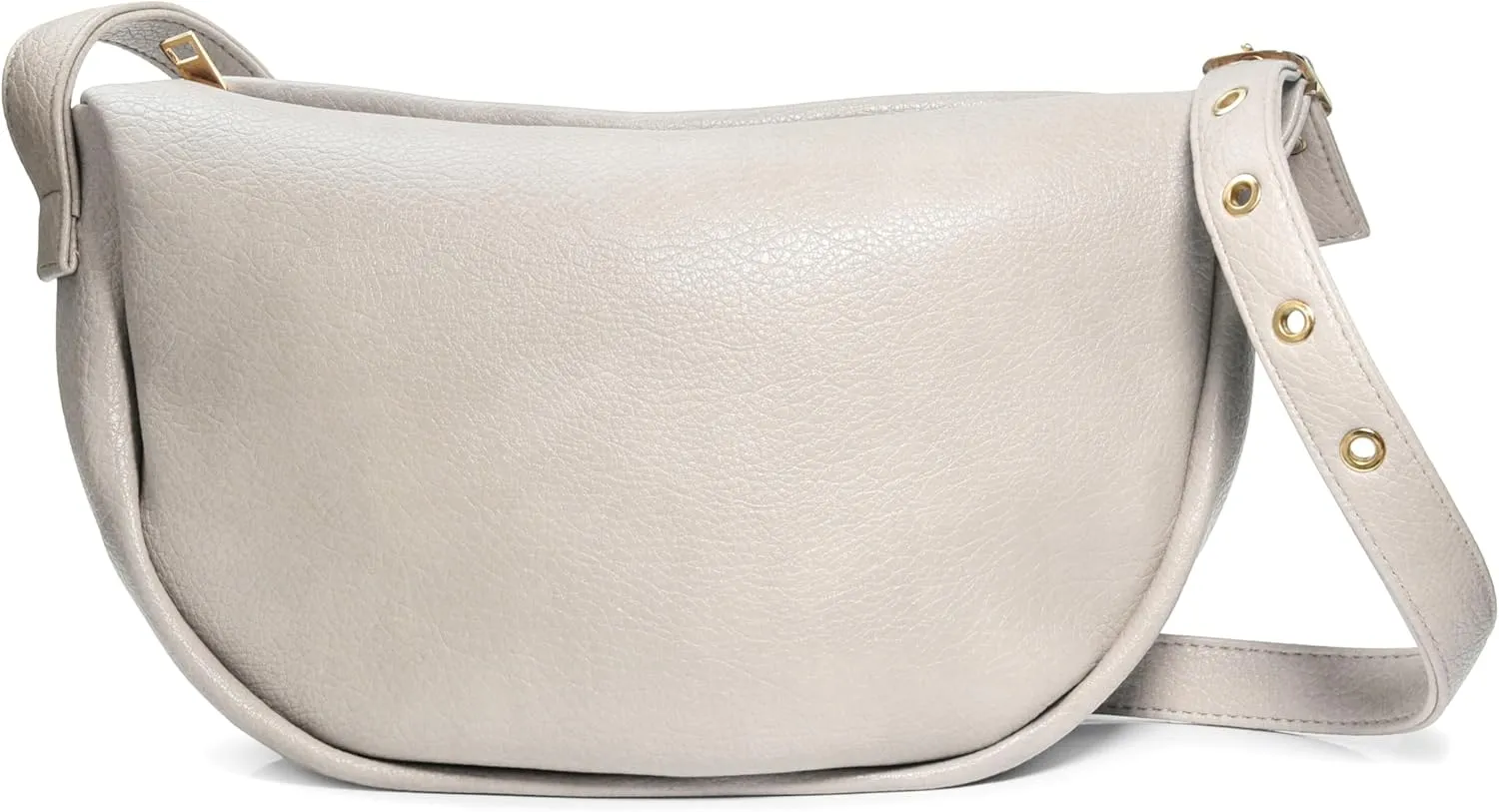 Crescent Crossbody Bag Hobo Sling Bag Women Vegan Leather Shoulder Handbag with Adjustable Strap