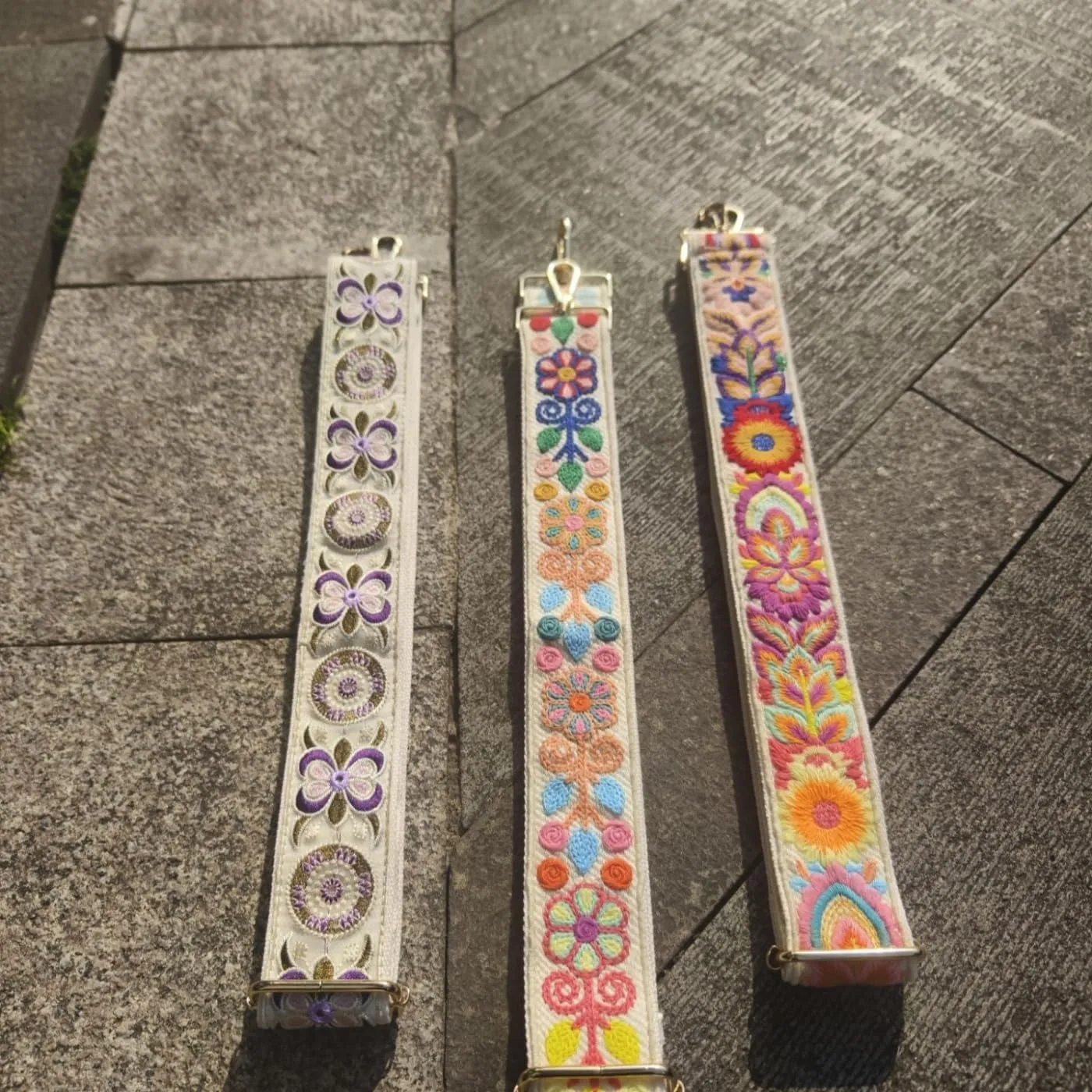 Crochet Flower Purse Strap,Knit Wide Replacement Crossbody for Shoulder Strap Bag Adjustable 2inch Guitar Strap