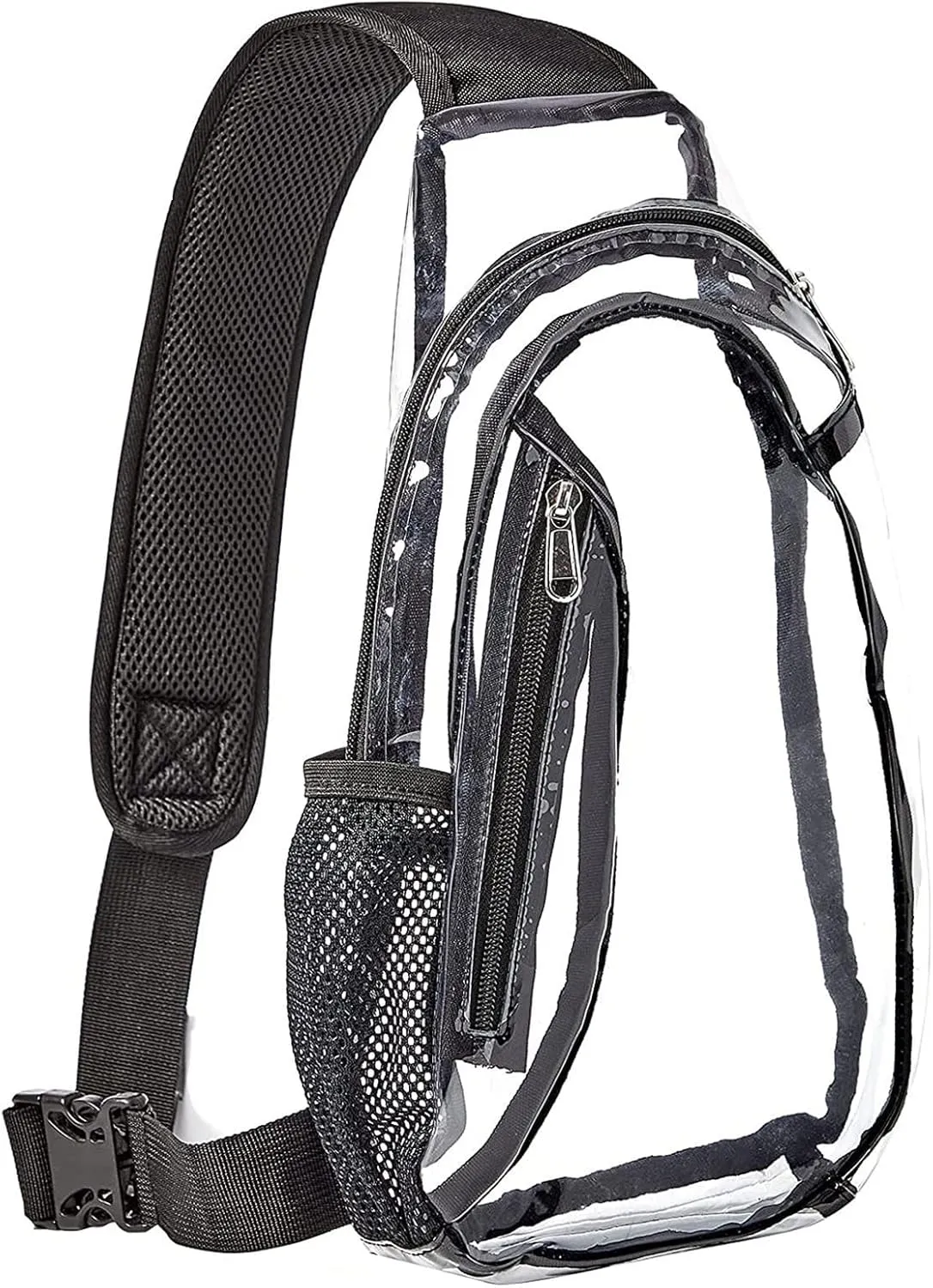 Crossbody Bags for Women Men Transparent PVC Shoulder Bag Outdoor Travel Leisure Sports Visual Bag Adjustable