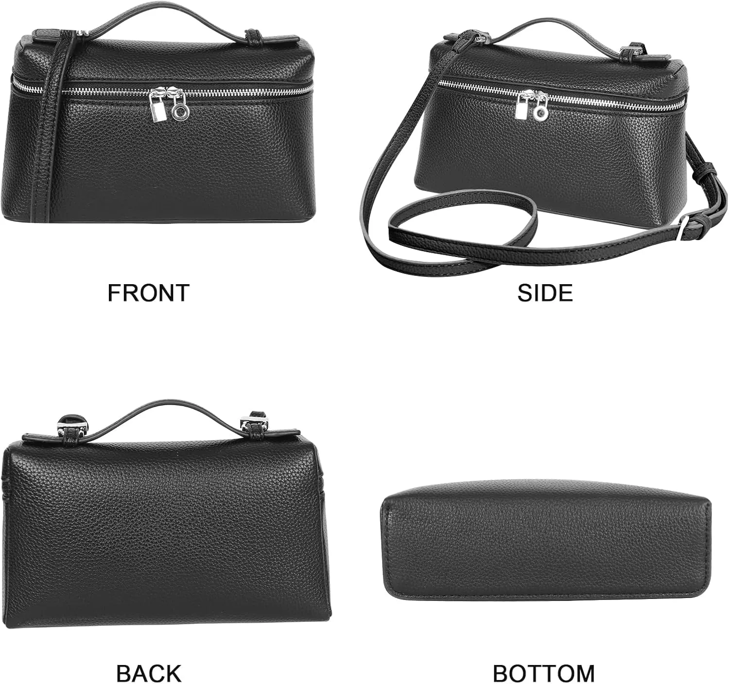 Crossbody Bags for Women,Small Top-Handle Pouch Purse Designer,Chic Handbags Shoulder Bag with Detachable Strap