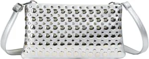 Crossbody Purse for Women,Soft Pu Leather Crossbody Bag Women's Shoulder Handbags Clutches with Rivets Studded Designs