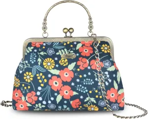 Crossbody Tote Bag Floral Satchel Purse Handbag for Women