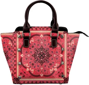 Crossbody Tote Bags for Women Faux Leather Rivet Bag Rivet Shoulder Bag Work Bag