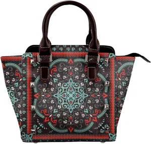 Crossbody Tote Bags for Women Faux Leather Rivet Bag Rivet Shoulder Bag Work Bag