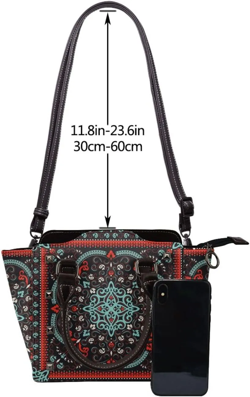 Crossbody Tote Bags for Women Faux Leather Rivet Bag Rivet Shoulder Bag Work Bag