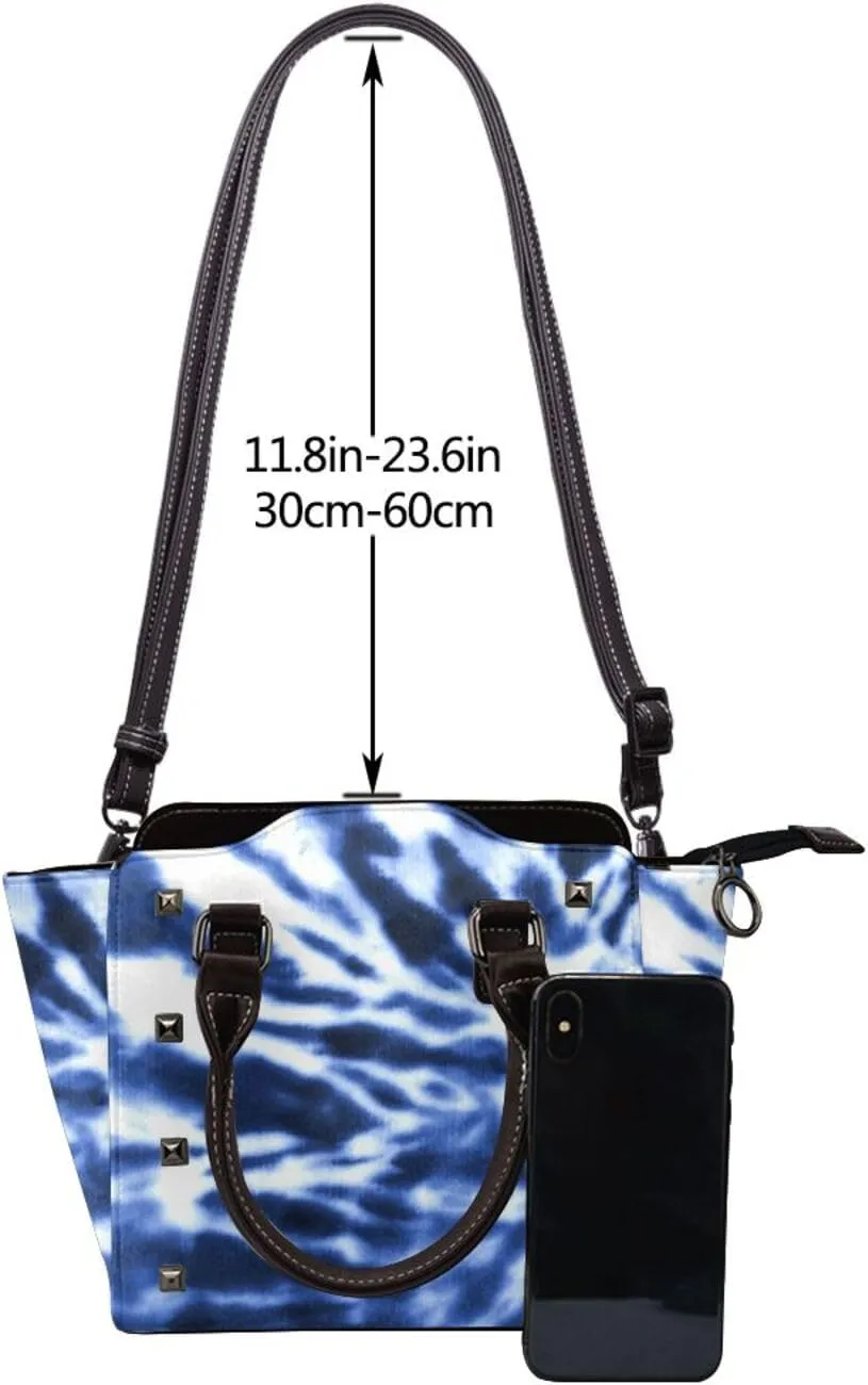 Crossbody Tote Bags for Women Faux Leather Rivet Bag Shoulder Bag Work