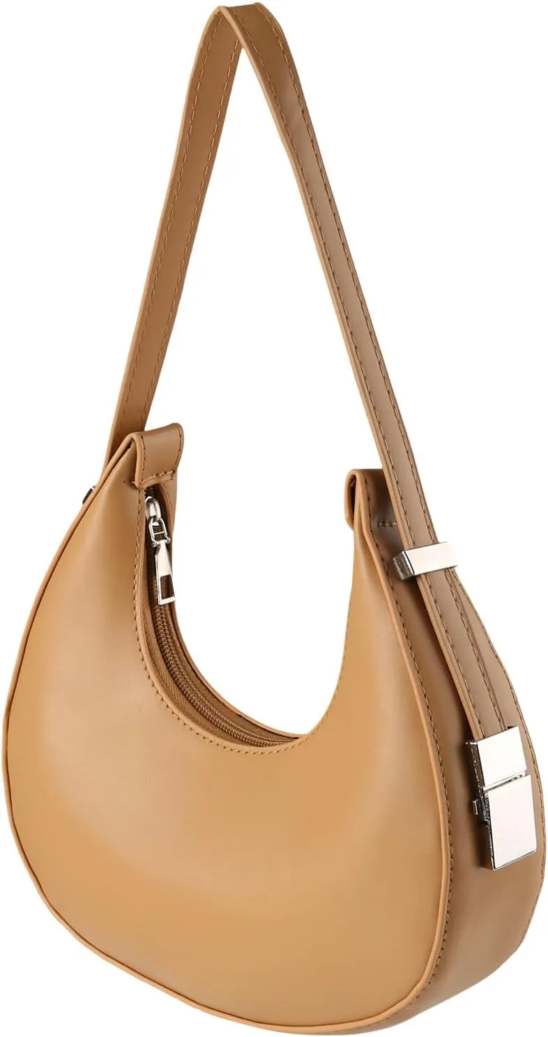 Crossbody Zipper Bag French Bag Women Summer Pure Color Casual Texture Fashion Shoulder Armpit