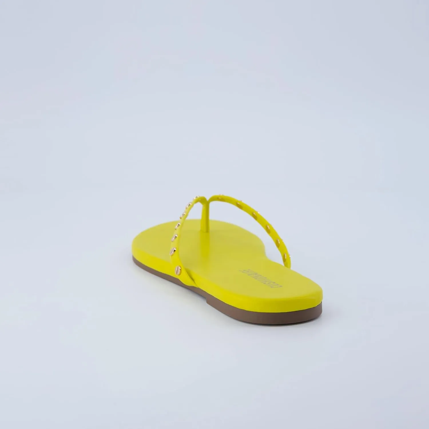 CUSHIONAIRE Confetti Women’s Studded Flip Flop Sandal – Slip-On Thong with Memory Foam & Stylish Rivet Strap