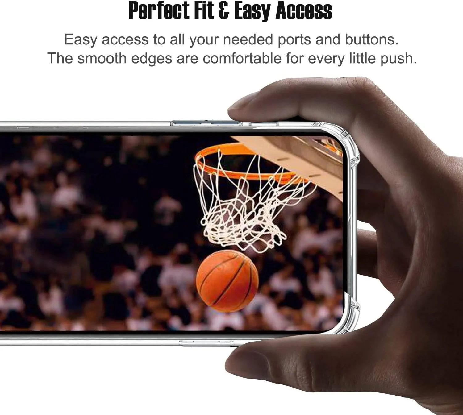 Custom Name & Number - Milwaukee Basketball Jersey - Clear Case for iPhone 16 15 Pro Max 14 13 12 11 Xs Max Xr SE3 8 7 6 Plus 11 Pro Mini,with 4 Shockproof Corners Customized Transparent Case