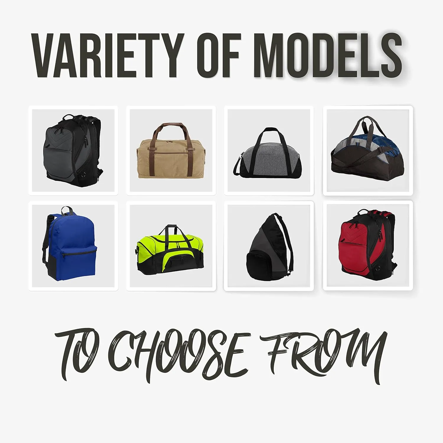 Custom Sport Duffel Bag for Men Women (Active Medium) - Add Your Monogram - Personalized Weekender Bag for Gym, Overnight, Travel