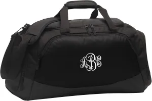 Custom Sport Duffel Bag for Men Women (Active Medium) - Add Your Monogram - Personalized Weekender Bag for Gym, Overnight, Travel