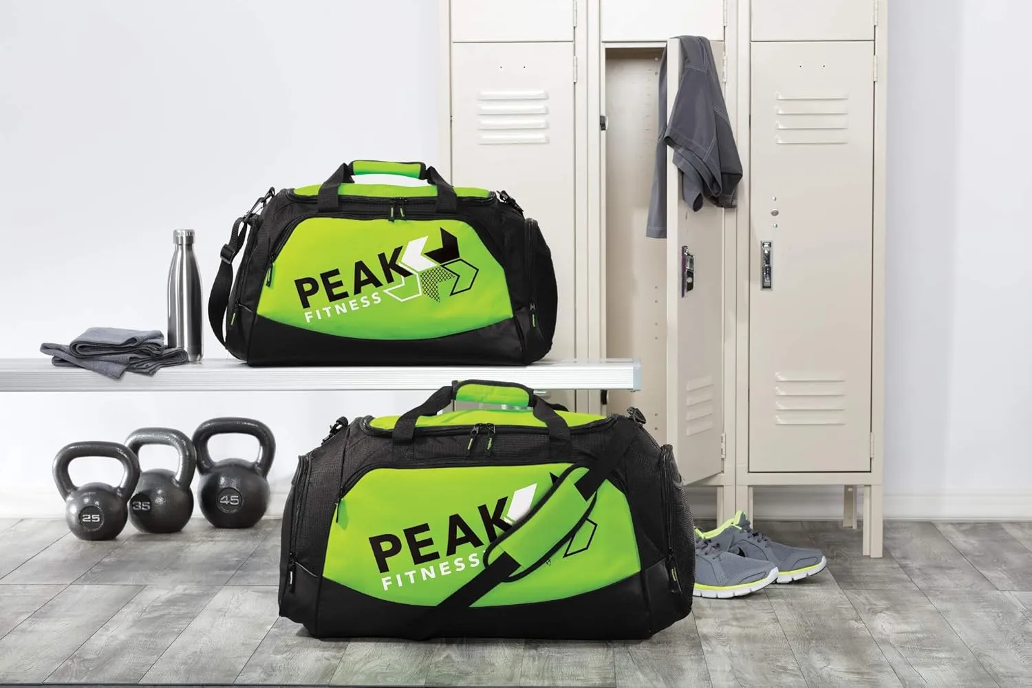 Custom Sport Duffel Bag for Men Women (Active Medium) - Add Your Monogram - Personalized Weekender Bag for Gym, Overnight, Travel