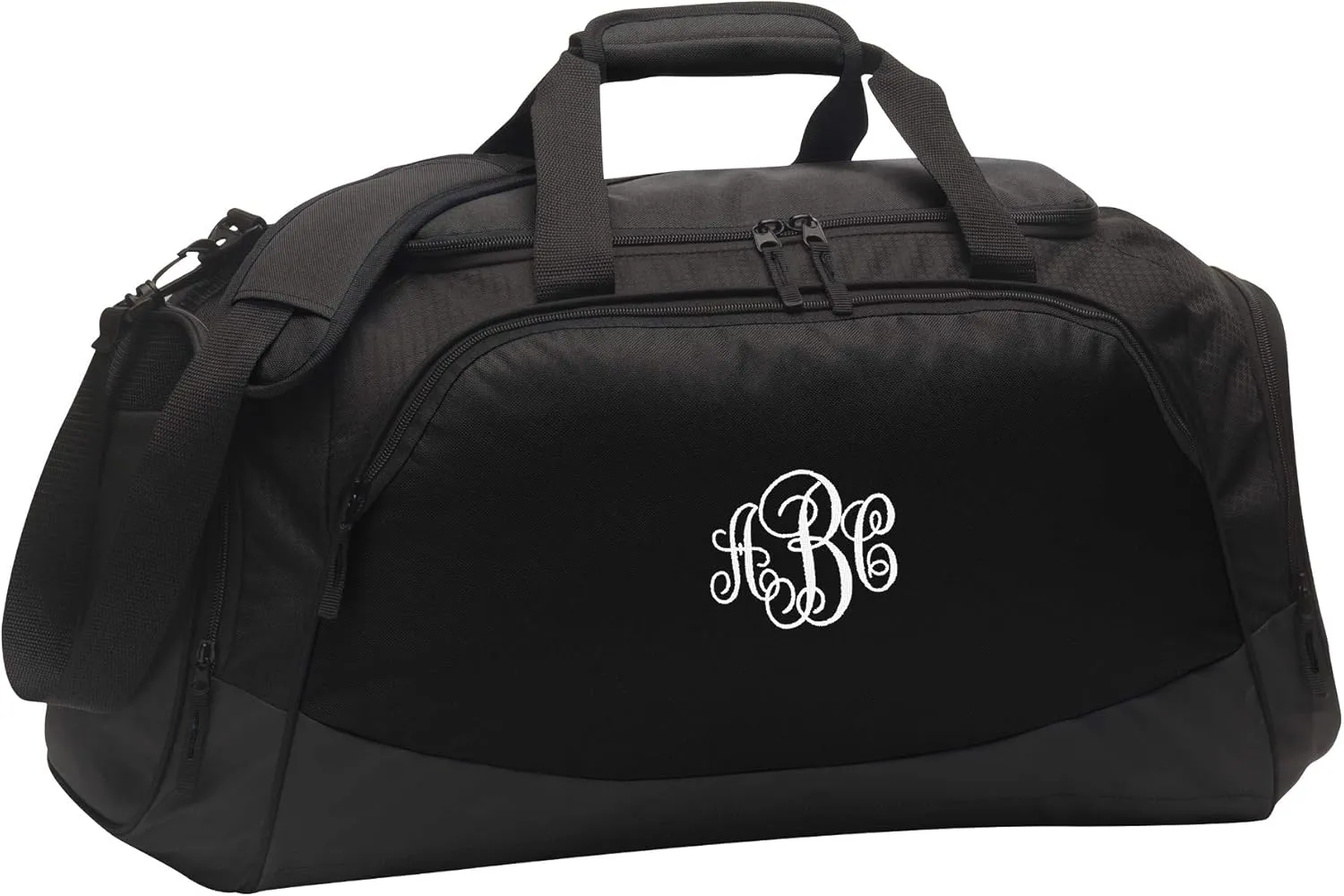 Custom Sport Duffel Bag for Men Women (Active Medium) - Add Your Monogram - Personalized Weekender Bag for Gym, Overnight, Travel