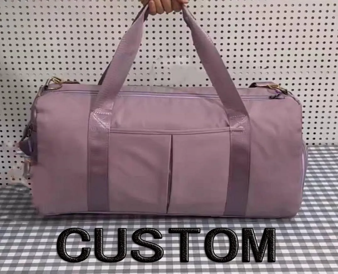 CustomDuffle Bag 10 Colors - Embroidered Name | Custom Bags for Women/Men | Waterproof Gym Bag for Fitness/Travel/Swim
