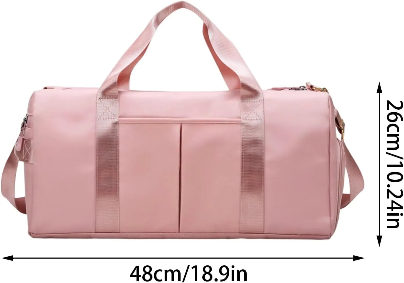 CustomDuffle Bag 10 Colors - Embroidered Name | Custom Bags for Women/Men | Waterproof Gym Bag for Fitness/Travel/Swim