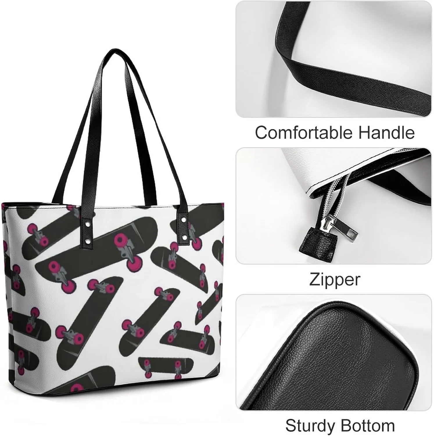 Cute AutismAwareness A Leather Handbag with Large Capacity And Portability