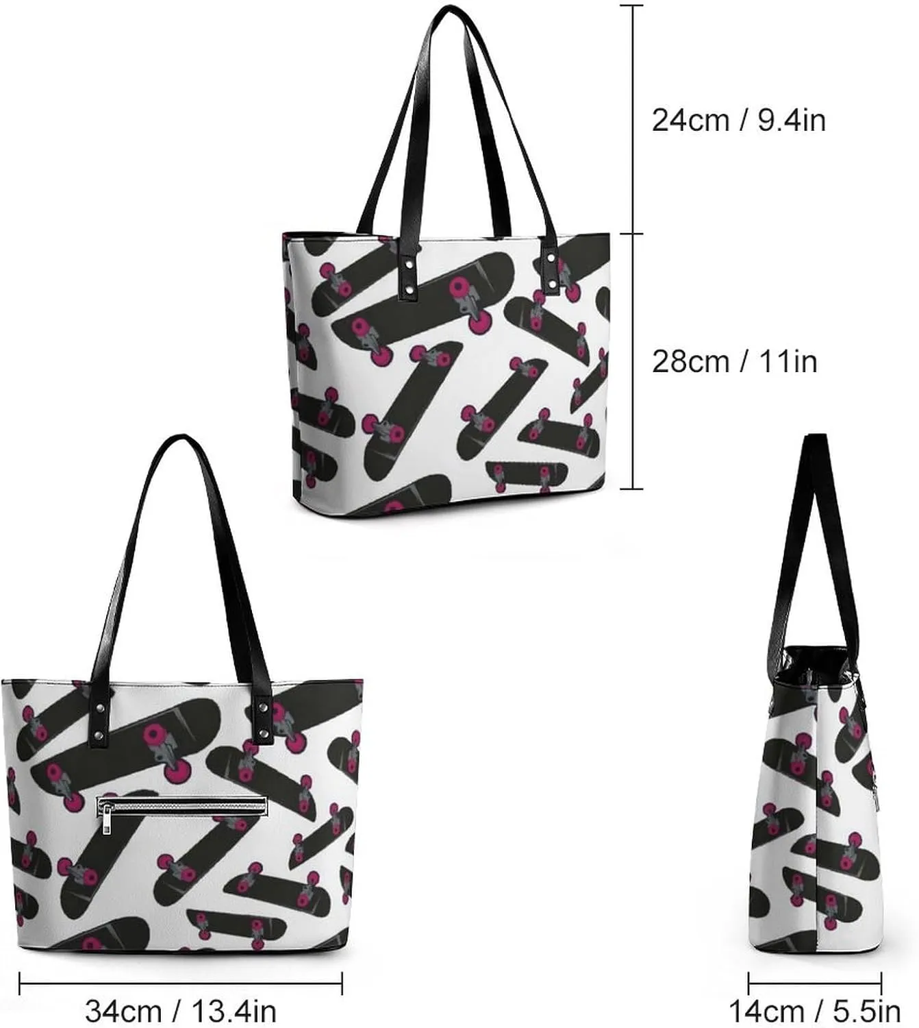 Cute AutismAwareness A Leather Handbag with Large Capacity And Portability