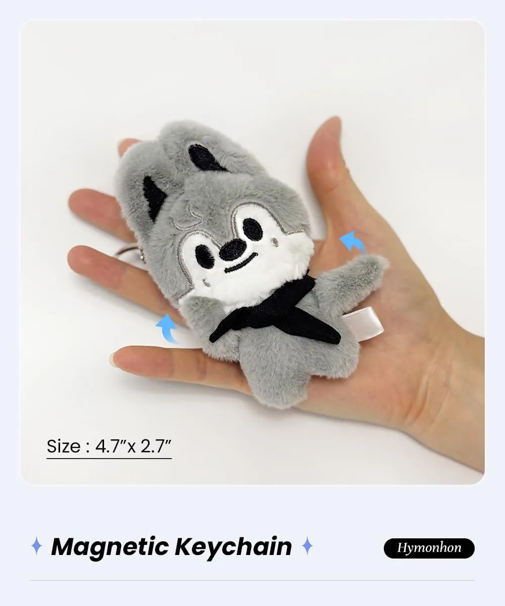 Cute Plush Keychain Soft Stuffed Animal Pendant for Women Backpack Tote Handbag Charm Decor Accessories