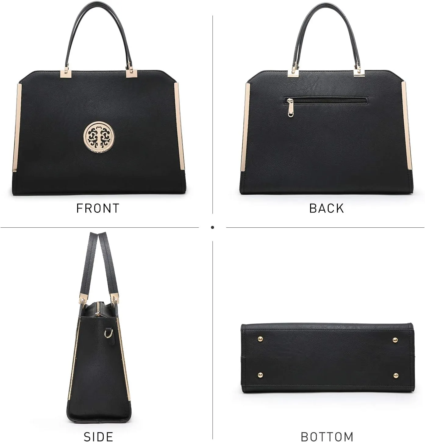 Dasein Women Purses and Handbags Top Handle Satchel Bags Large Shoulder Work Bag Tote with Wallet