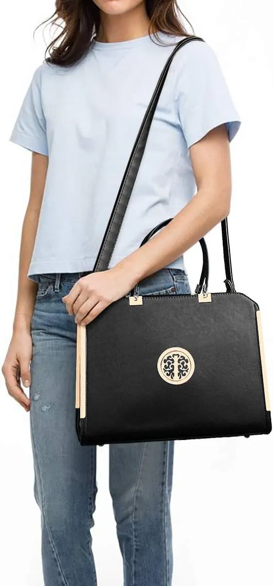 Dasein Women Purses and Handbags Top Handle Satchel Bags Large Shoulder Work Bag Tote with Wallet